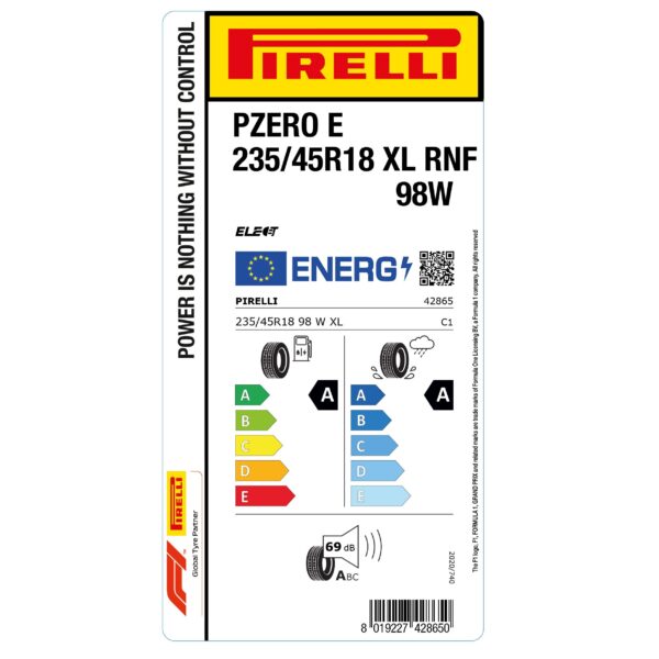 Pirelli P Zero E 235/45 R18 98W XL Elect RunForward — изображение 3