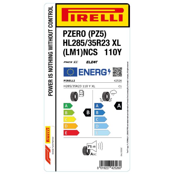Pirelli P Zero (PZ5) HL 285/35 R23 110Y XL PNCS Elect LM1 Lucid — изображение 4