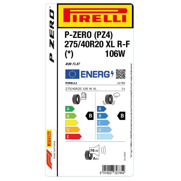Pirelli P Zero (PZ4) 275/40 R20 106W XL RunFlat (*) BMW — изображение 3